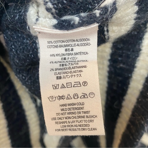 Free People Complete Me Striped Pullover in Black multicolor size S oversized - Picture 8 of 12